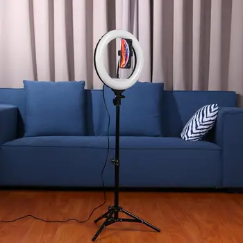 

12.5 inch LED Ring Light Dimmable 3200K-5600K with Tripod Remote Control for Studio 360 Degree Rotation Adjustable Adaptation