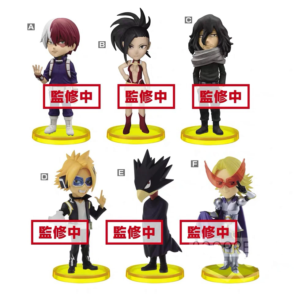 Оригинальный Набор фигурок Banpresto WCF My Hero academic Todoroki Shoto YAOYOROZU MOMO ластик · голова Aoyama