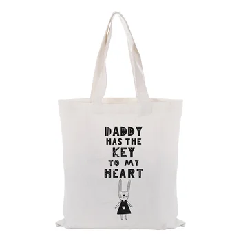 

Handbag Canvas Tote Bag Custom Print Logo Text DIY Daily Use Eco Ecologicas Reusable Shopping Bag ILLUSTRATION Recycle