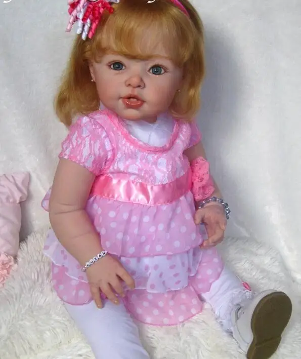 

29inch reborn doll kit handmade toddler girl Reborn supply Mould DIY Toy soft real gentle touch vinyl kit doll parts
