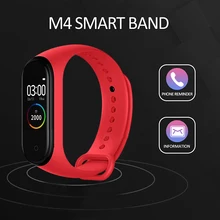 M4 смарт-Браслет фитнес-трекер часы M4 спортивный браслет сердечный ритм кровяное давление монитор смарт-ленты здоровье браслет водонепроницаемый