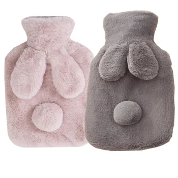 

Cute Solid Soft Hot Water Bottle Cover Winter Warm Rubber Bag Knit Covers Relaxing Warmer