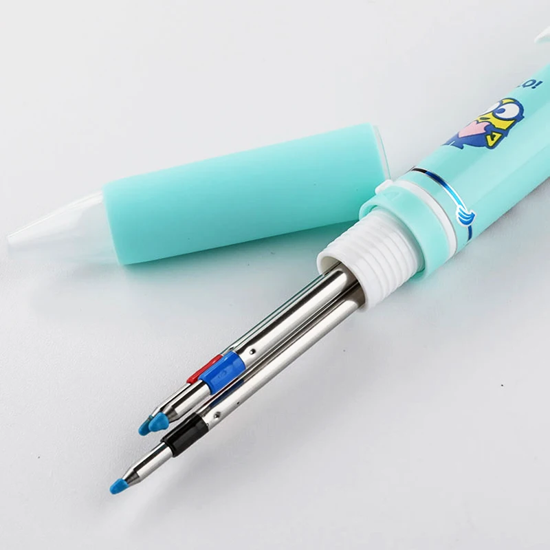 1 шт UNI Ограниченная серия Миньон гелевая ручка в стиле мультфильма URE3-600 0,5 мм Трехцветная стираемая гелевая ручка вращающийся сменный сердечник