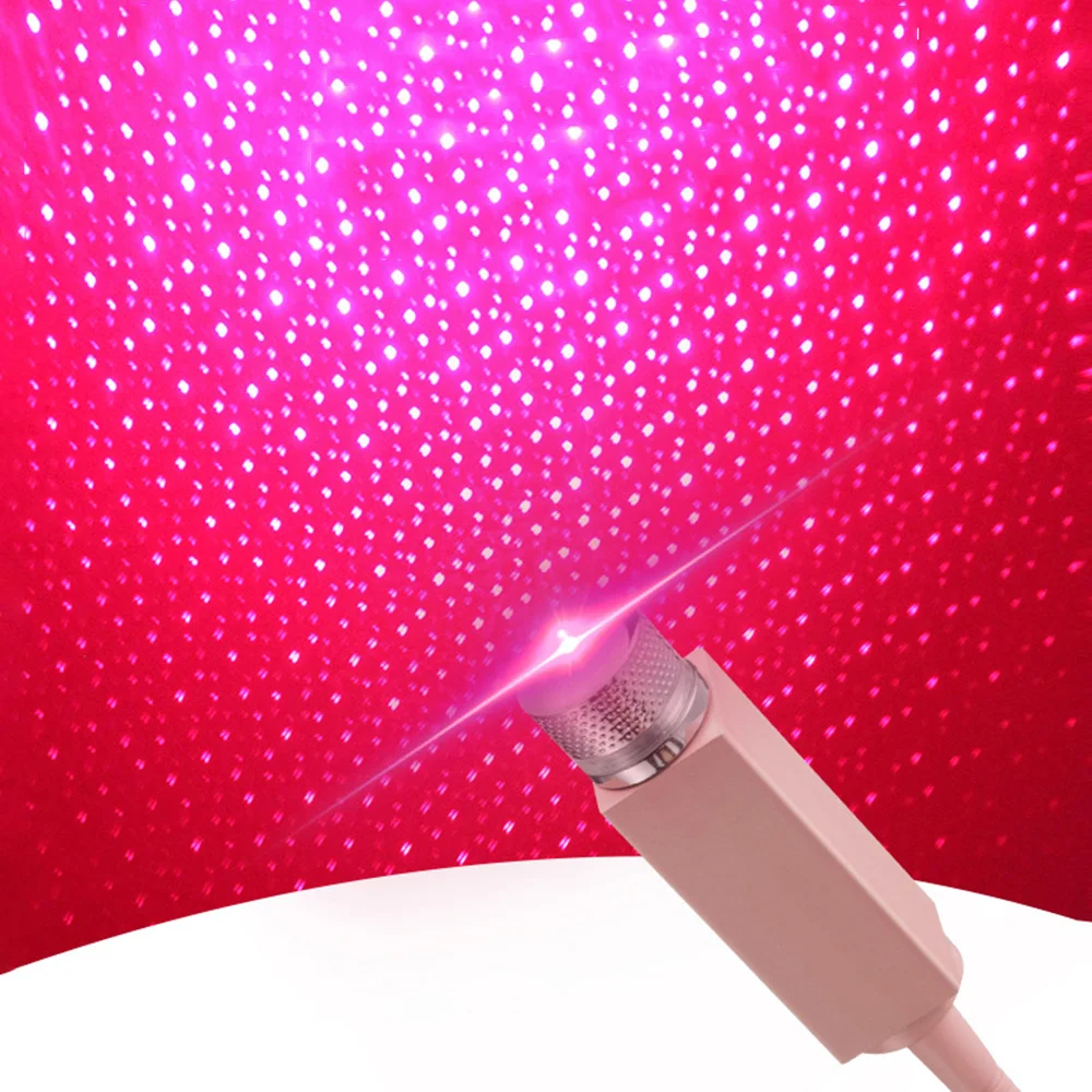 1 шт. автомобильный ночной Светильник 5 В USB, декоративная красная лампа, аксессуары для салона автомобиля