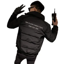 Осенне-зимний легкий пуховик, мужской модный короткий ультра-тонкий светильник, Молодежное приталенное пальто, пуховик, Корейская куртка