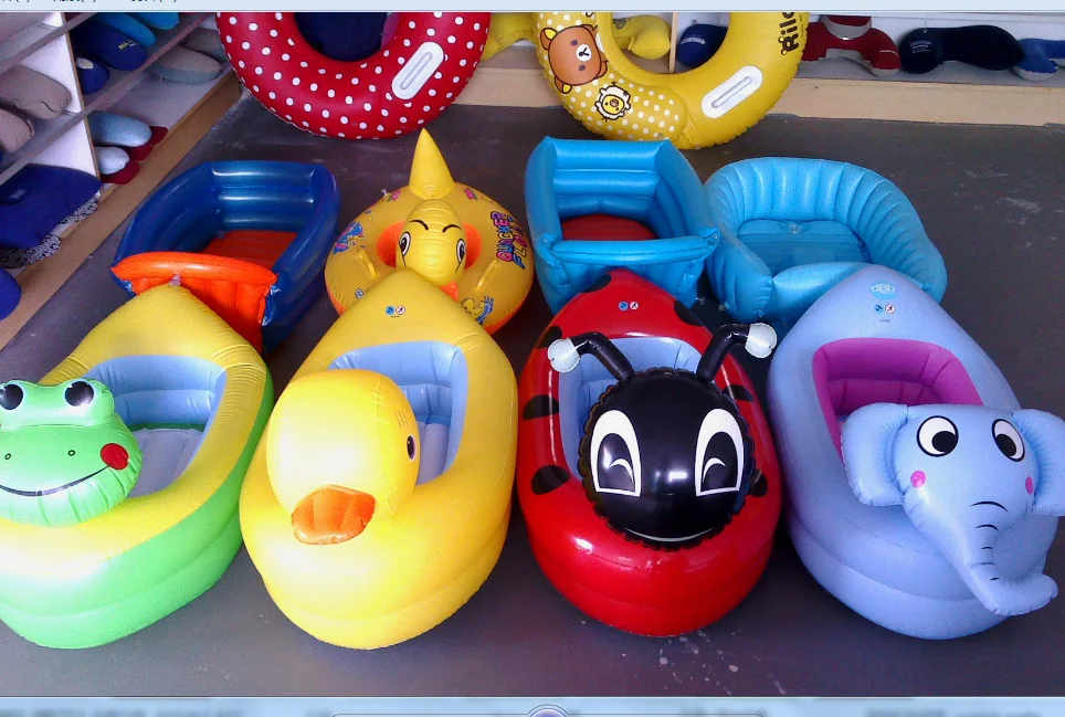 

PVC Inflatable Ladybug Modeling Bathtub, Infant Pool, Animal Modeling Bathtub