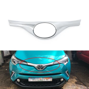 

For CHR C-HR Styling Carbon Fiber Car Front Grill Grille cover Trim Chromium Exterior ABS Accessories 2016 2017 2018 2019