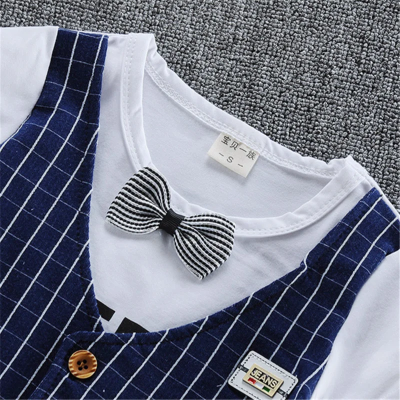 CYSINCOS комплект одежды для маленьких мальчиков; коллекция года; сезон весна; хлопковые детские костюмы в клетку; 5 шт.; костюм для дня рождения; От 6 месяцев до 3 лет