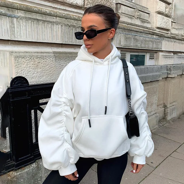 Oversized Sweatshirt Women Khaki 