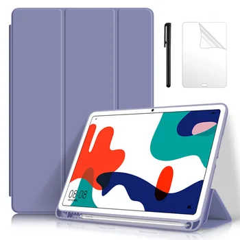 

For Huawei MatePad 10.4 2020 Auto Sleep/Wake with Pencil Holder Case Tablet Case for MatePad 10.4 BAH3-W09 Shell +Film Pen