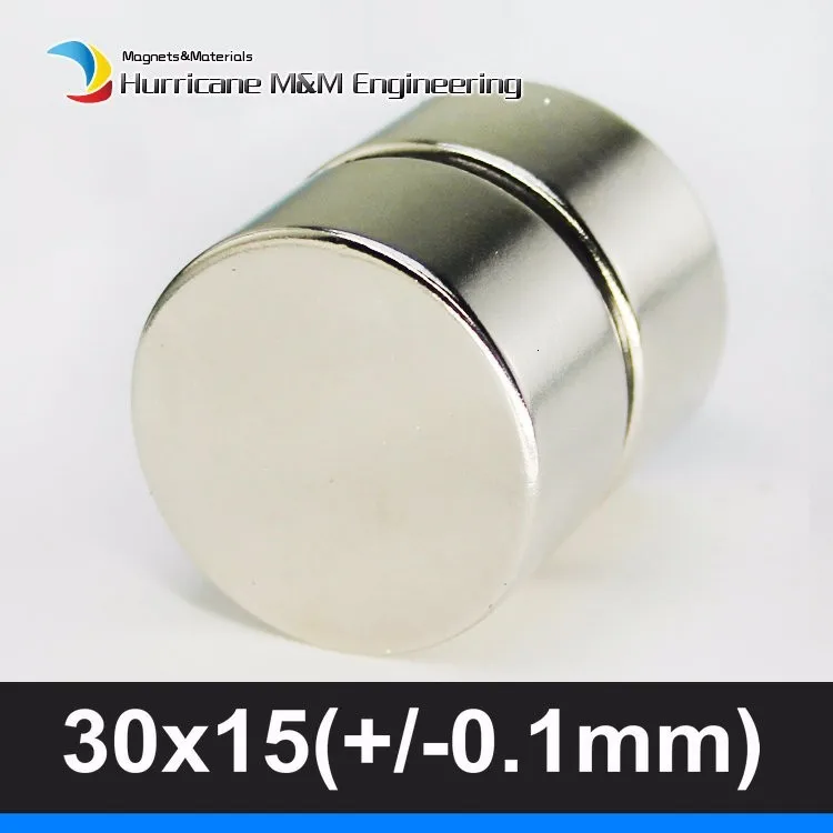 N52 Строн магнит диск диам. 30x15 мм мощный неодимовый магнит Неодимовый круглый магнит цилиндрический датчик редкоземельные магниты