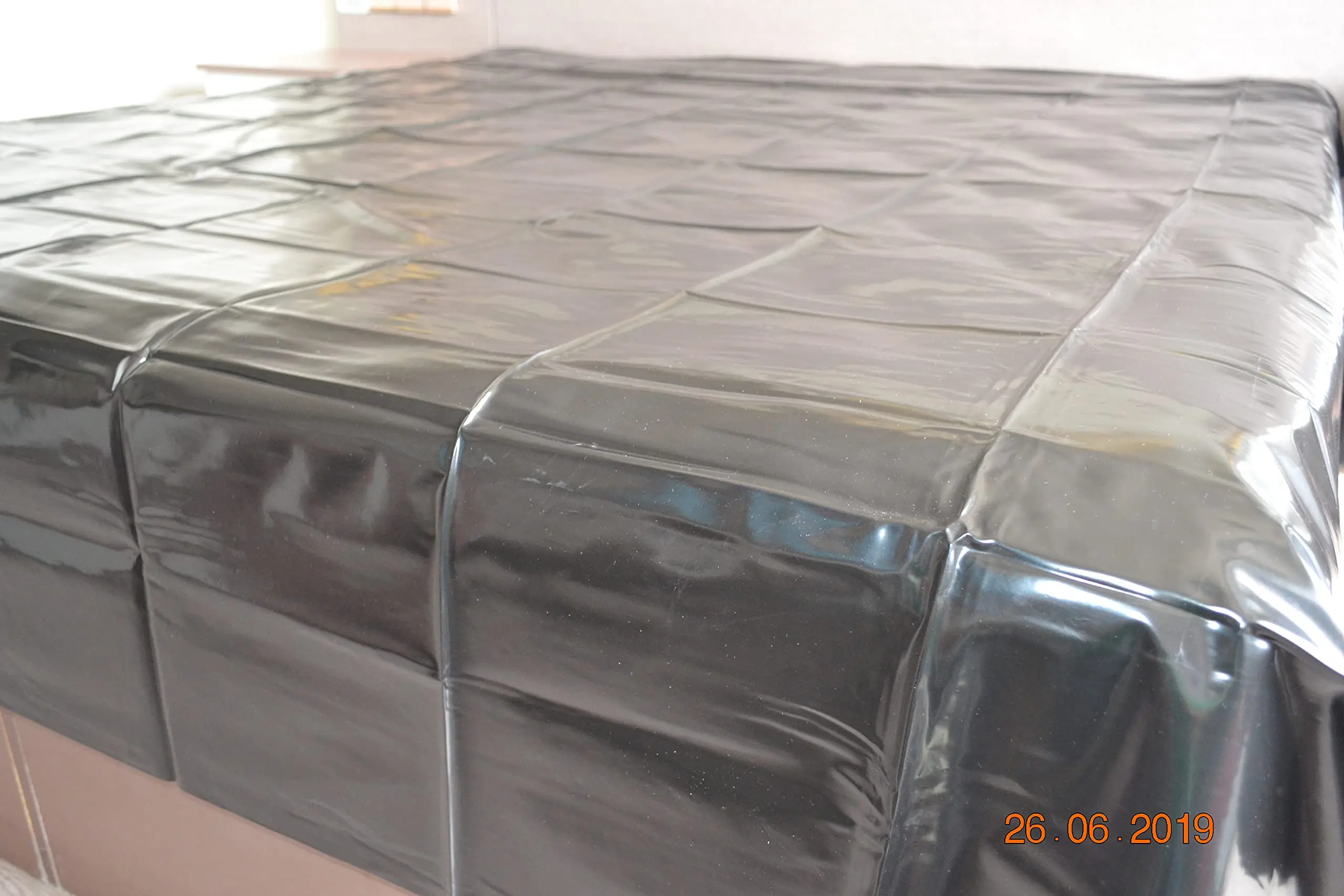 Black PVC flat bed sheet sex bed sheet (no pillowcase) 1.3mx2.3m thin sex toys for couples furniture sextoy shop pillow