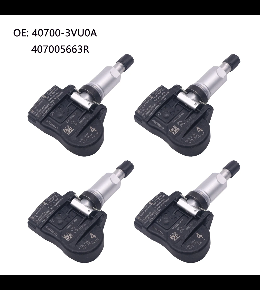 Датчик TPMS для Nissan Teana Rogue X-Trail Qashqai 2013-2020 датчик давления в шинах 433 МГц 407005663R 40700-3VU0A