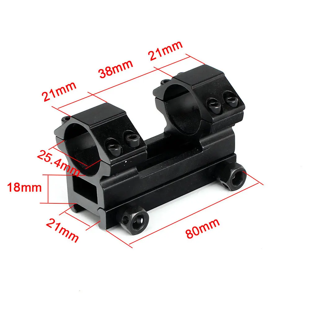 

ohhunt 25.4mm 1 inch Medium Profile Picatinny Weaver Riflescopes Mount Rings 8cm Long Hunting Tactical Scope Mounts Accessories