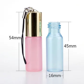 

3ml5ml Pearl color pendant hanging glass roll on perfume bottle with hanger,mini sample Deodorant bottle,eye cream travel bottle