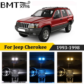 

BMTxms 19Pcs Canbus Car LED Interior Map Dome Light License Plate Lamp For Jeep Grand Cherokee ZJ 1993-1998 Auto Accessories