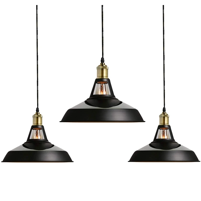 Lampes Suspendues Vintage, Éclairage Industriel En Bronze De Lustre En