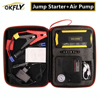 

GKFLY Car Jump Starter Air Pump High Power 12V Starting Device Power Bank Emergency Jumping Start Auto Buster