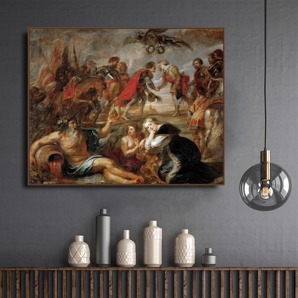 

Meets Cardinal Infant by Rubens Canvas Painting Calligraphy Posters Prints For Living Room Bedroom Wall Pictures Home Art Decor