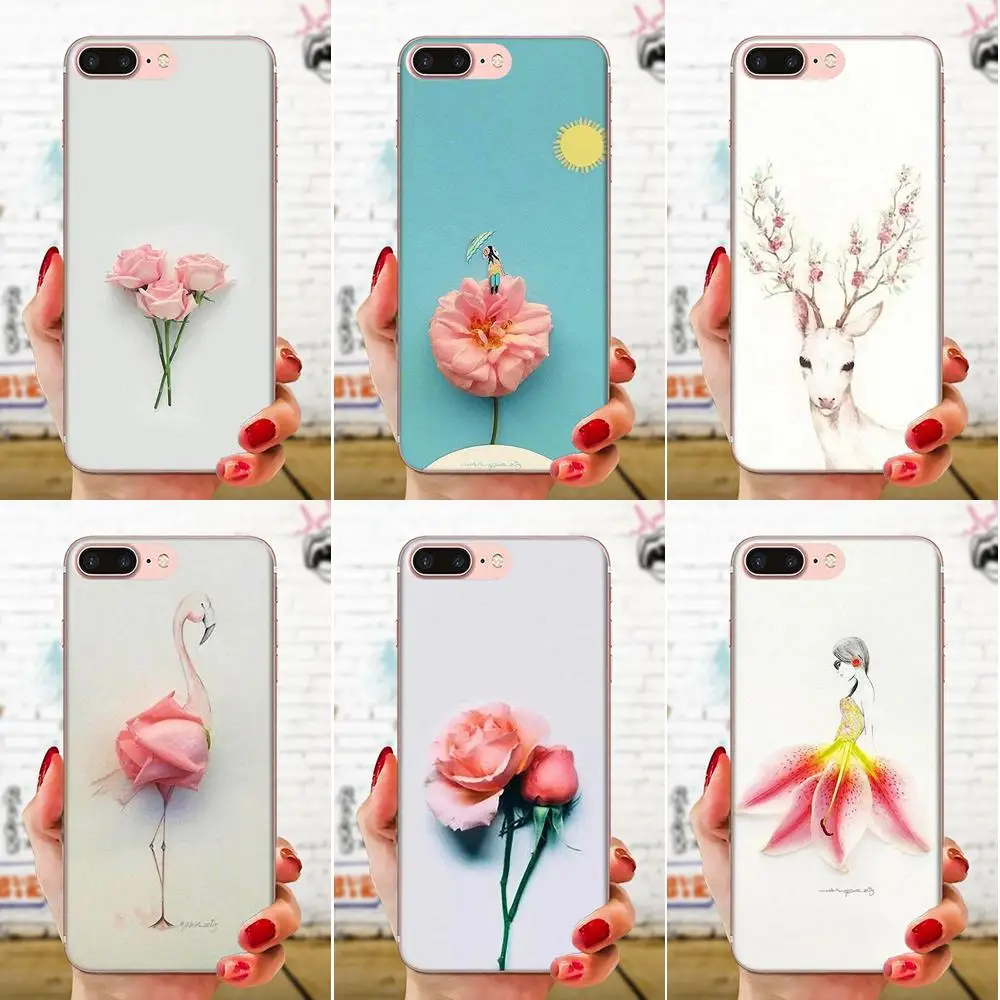 

Soft TPU Slim For Huawei P7 P8 P9 P10 P20 P30 Lite Mini Plus Pro Y9 Prime P Smart Z 2018 2019 Colorful Flowers