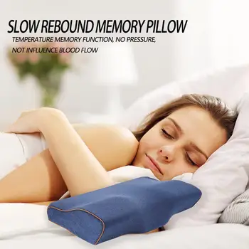 

Memory Foam Orthopedic Pillow Slow Rebound Neck Soft Cervical Health Care Cervical Orthopedic Neck Foam Massage Pillows