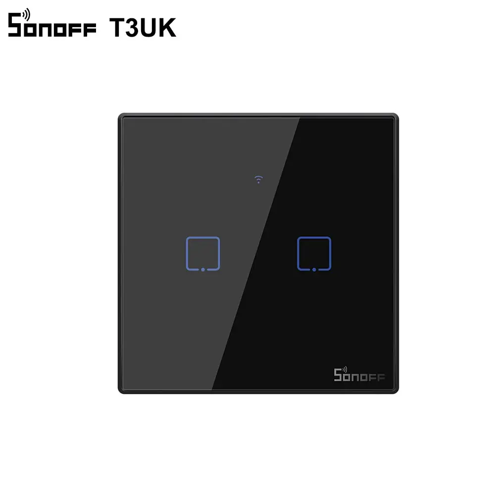 Itead SONOFF TX T2/T3 UK Smart Touch Switch Wifi Wall Light Switch Voice APP 433mhz RF Remote Control Works With Alexa e-WeLink