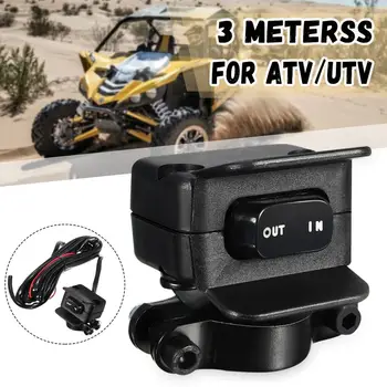 

1pc 3Meters ATV/UTV Winch Rocker Switch Handlebar Control Line Electric Winch Accessories
