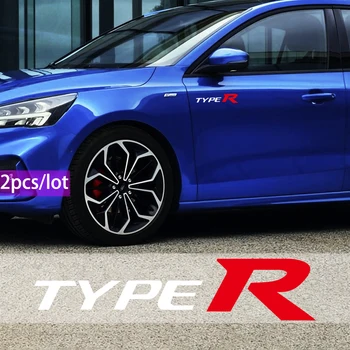 

2Pcs Car Decal Body Windows Type R Typer Sticker PVC Stickers Styling For Honda City CR-V Accord FIT Crider CIVIC VTEC Mugen