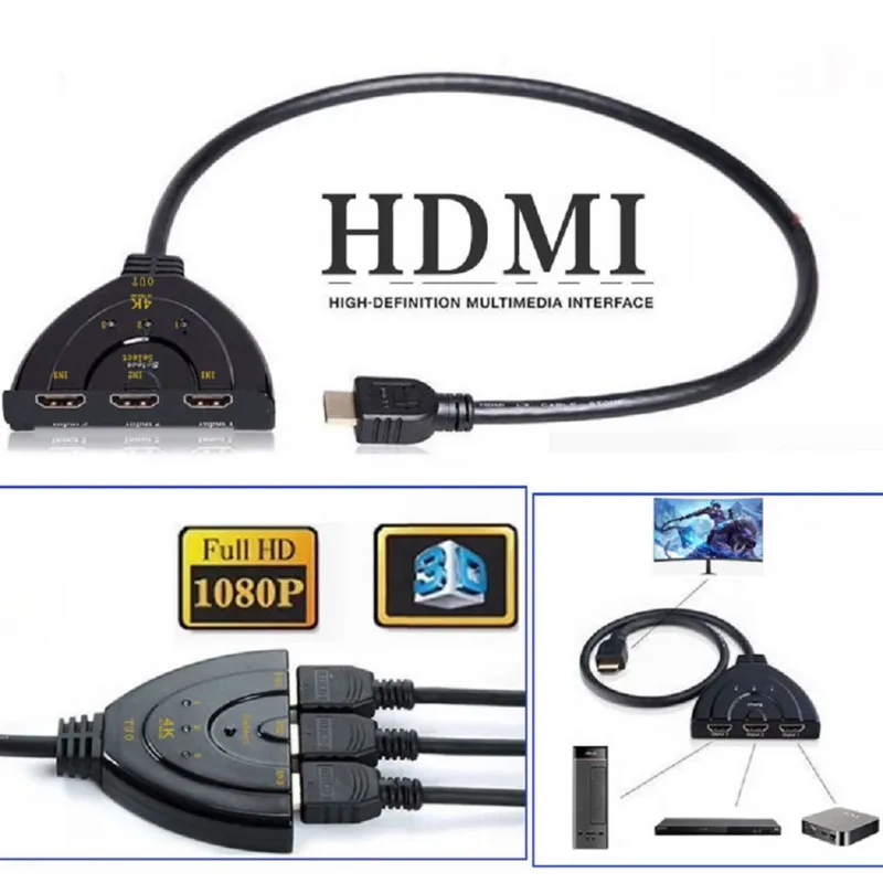 Высококачественный профессиональный HDMI сплиттер 4K* 2K 3 карты памяти