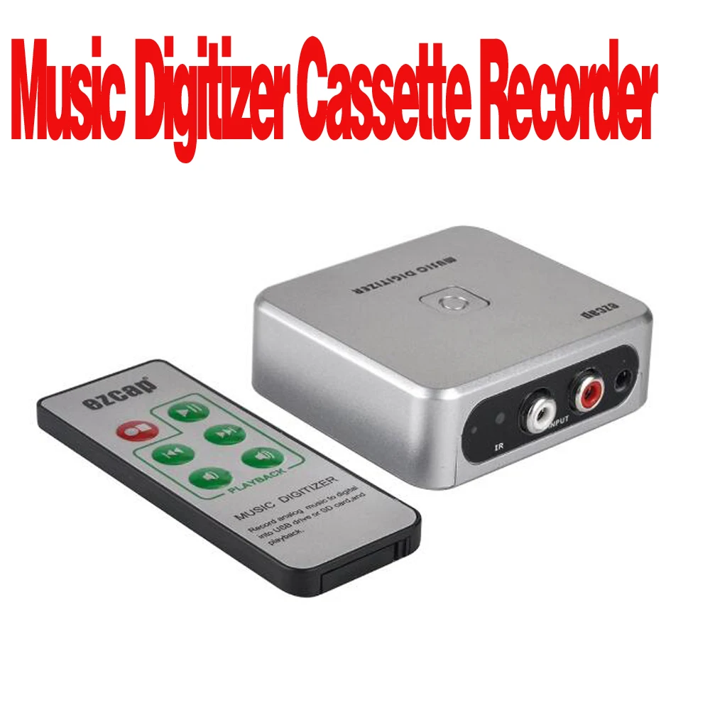 Cassette Player Ezcap241 Audio Capture Cassette Tapes MP3 Converter Stable Audio Recording Plug And Play USB Port Music Digitizer With Remote