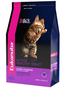 

Eukanuba cat for kittens, poultry, 2 kg.