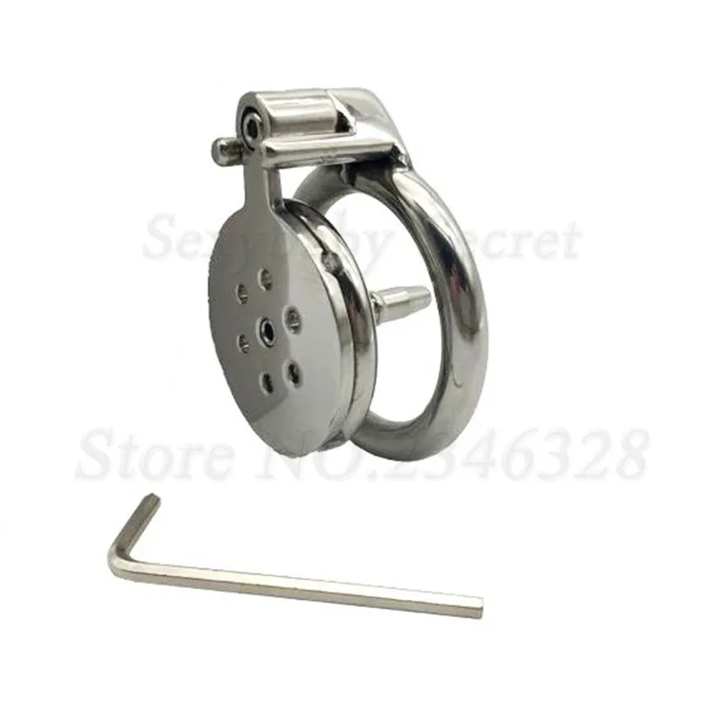 New Design Super Short Stainless Steel Male Chastity Device with Anti-off Ring Catheter Cock Cage Penis Rings Sex Toys For Man | Красота и
