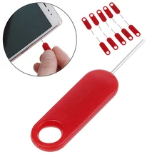 10 pçs bandeja de cartão sim remoção eject pino ferramenta chave de aço inoxidável agulha para iphone/ipad para samsung instrumento peças acessórios
