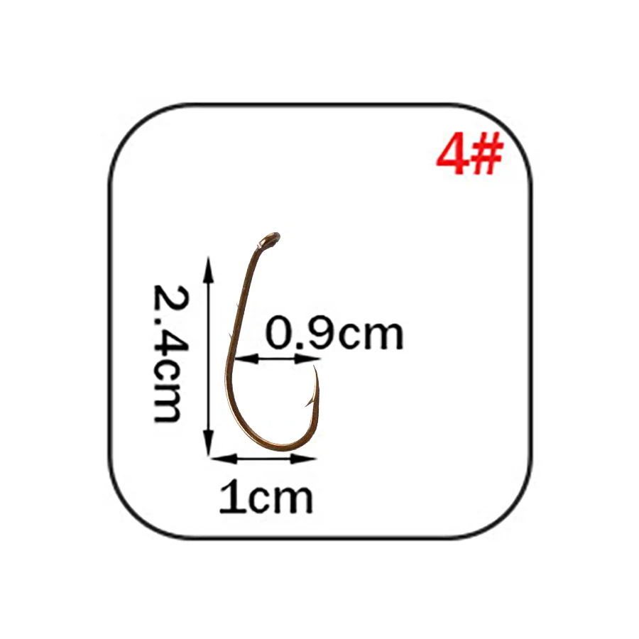 W. P. E брендовый рыболовный крючок из колючей высокоуглеродистой стали 2 упаковки/Набор Размер 1#-4#1/0#-4/0# рыболовные крючки, карповый крючок рыболовный крючок из высокоуглеродистой стали - Цвет: Цвет: желтый