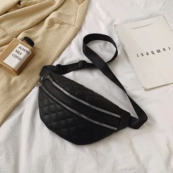 

Women Waist Bag Ladies new bum bag High Capacity Designer Pack Fashion travel Money Phone Chest Banana Bag Female Bum Belt Bags