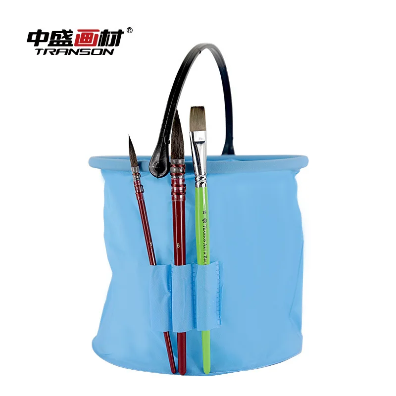 

[ZHONGSHENG] Large Size Small Non-Separated Pigment xi bi tong Pen Wash Barrel Rubber Bucket Collapsible Bucket Telescopic Bucke