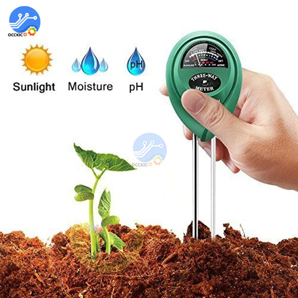 

3 in 1 Soil Water Moisture PH Meter Humidity Sunlight Light PH Test for Home Garden Hydroponic for Smart Home Applicance