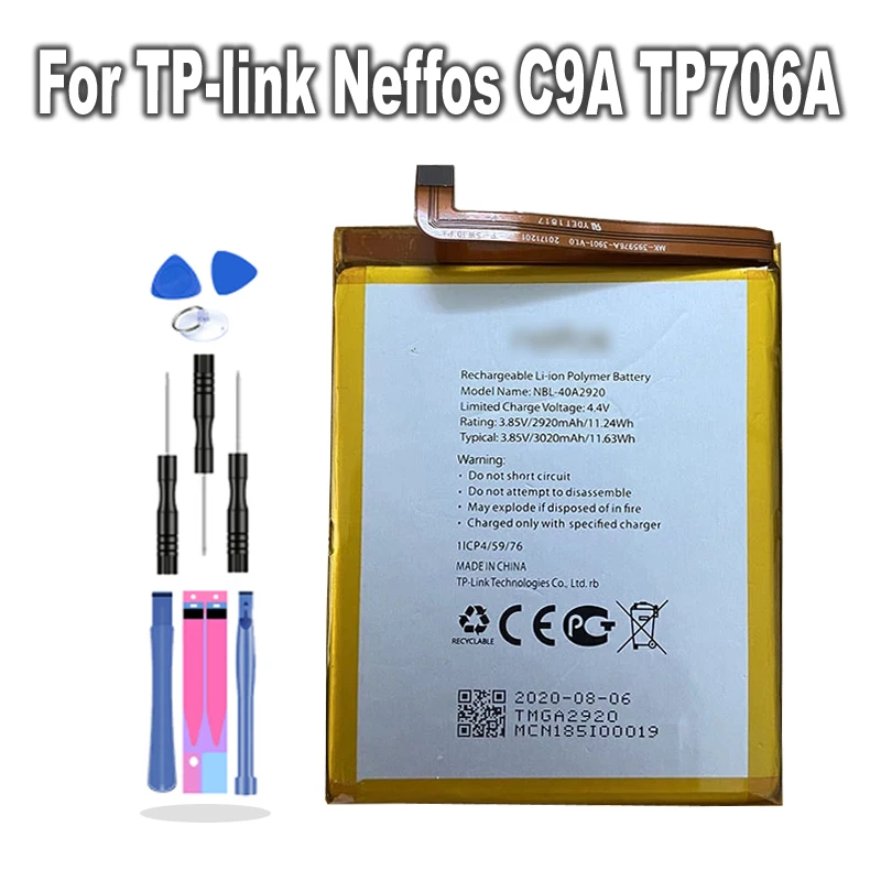 2920 мА/ч NBL-40A2920 батарея для TP-link Neffos C9A TP706A TP706C | Мобильные телефоны и аксессуары