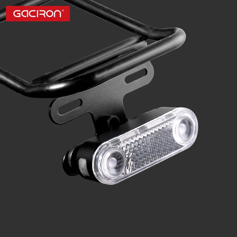 

GACIRON W12B Bicycle Cargo Rack Light Smart Brake Warning Rear Shelf Universal Bike Frame Rechargeable Reflective Cycling Light