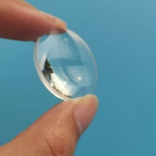 Горячая Оптическое стекло выпуклая линза диаметр 30 мм фокусное расстояние 50 мм образец K9 Мини-лупа