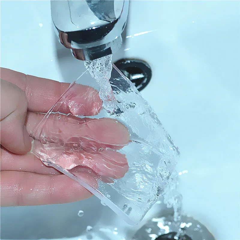 large size 4pc Transparent Anti Vibration Non-Slip Mat Silicone Pad Multifuncational Refrigerator Chair Cushion Shock Proof Pad