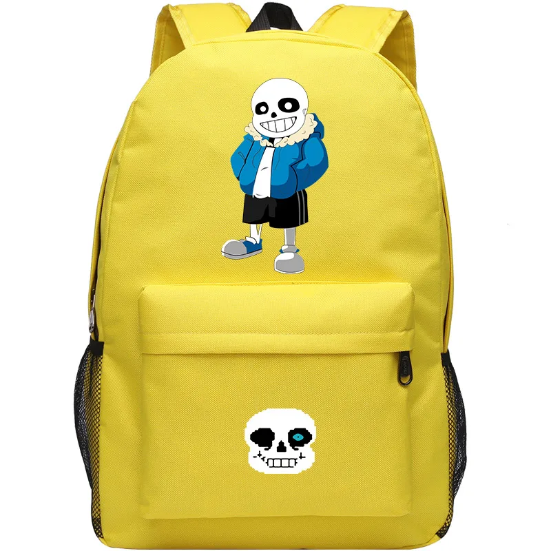 High-Q унисекс аниме Undertale сумка Frisk Toriel Sans Papyrus Рюкзаки Мультфильм Undertale Светящийся рюкзак аниме рюкзак сумка