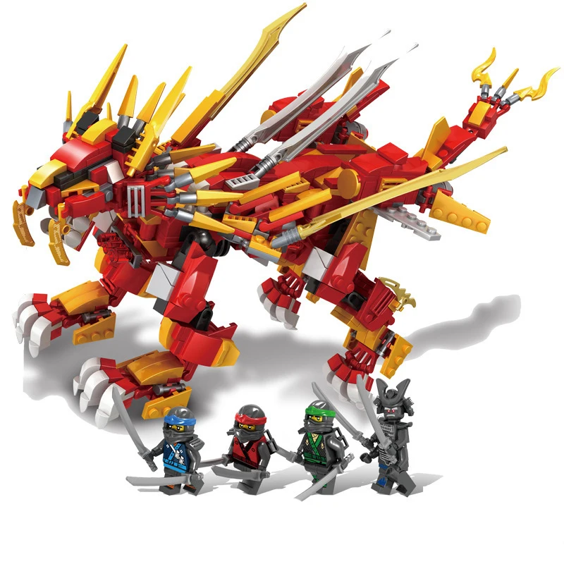 

Compatible with Phantom Ninja minifigures, Dragon Mecha series bricks, DIY puzzle blocks, Christmas toys