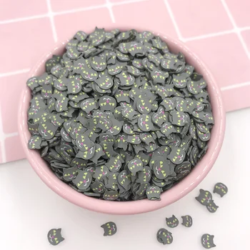 

100g Cute Cat Slice Polymer Clay Sprinkles for Crafts Making Cartoon Animal Nail Art Decoration DIY Slimes Filling Material 5mm
