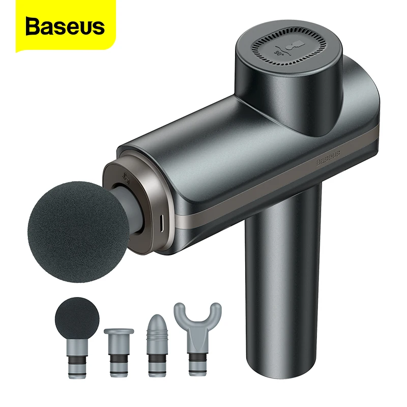 

Baseus Muscle Gun High Frequency Massage Gun Deep Tissue Massage Therapy Gun Relax Body Muscle Pain Relaxation Electric Massager