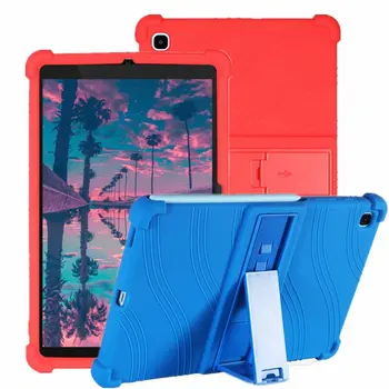 

Shockproof Silicon Kickstand Case cover for Samsung Galaxy Tab S6 Lite 10.4 SM-P610 SM-P615 Tablet Protective shell +touch pen