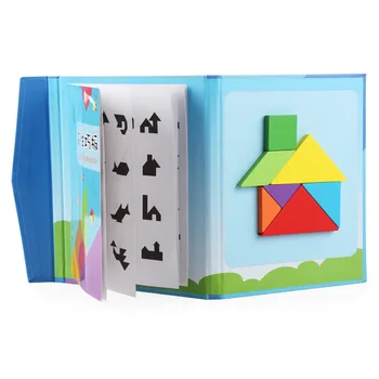 

Magnetic Puzzle Jigsaw Educational Toy Tangram Puzzles for Children Birthday Gifts Kids Toys