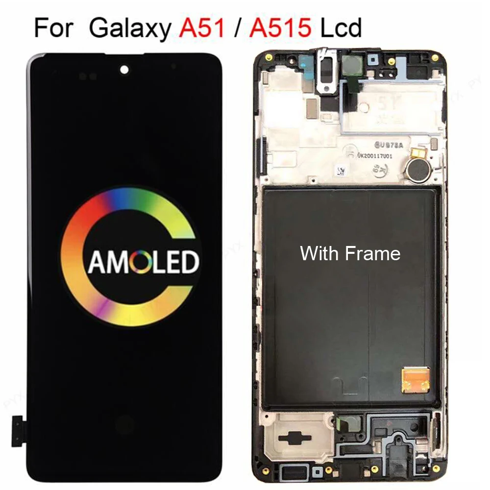 For Samsung Galaxy A51 A515 Lcd Display Touch Screen Digitizer A515fn/ds Sensor Glass Assembly