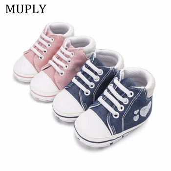 

Classic Casual Baby Girls Shoes Infant Toddler Newborn Print Love Baby For Girls Boys Spring First Walkers Sneakers Shoes