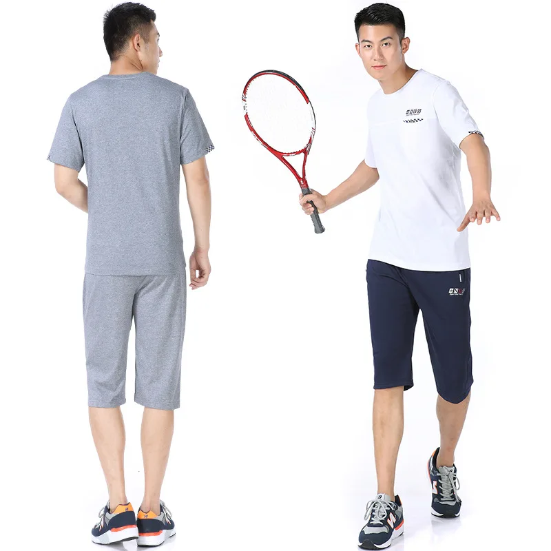 

Dad 2019 Summer Wear Set 40-50-Year-Old Middle-aged Men'S Wear Middle-aged Short Sleeve Dad Short Sleeve T-shirt